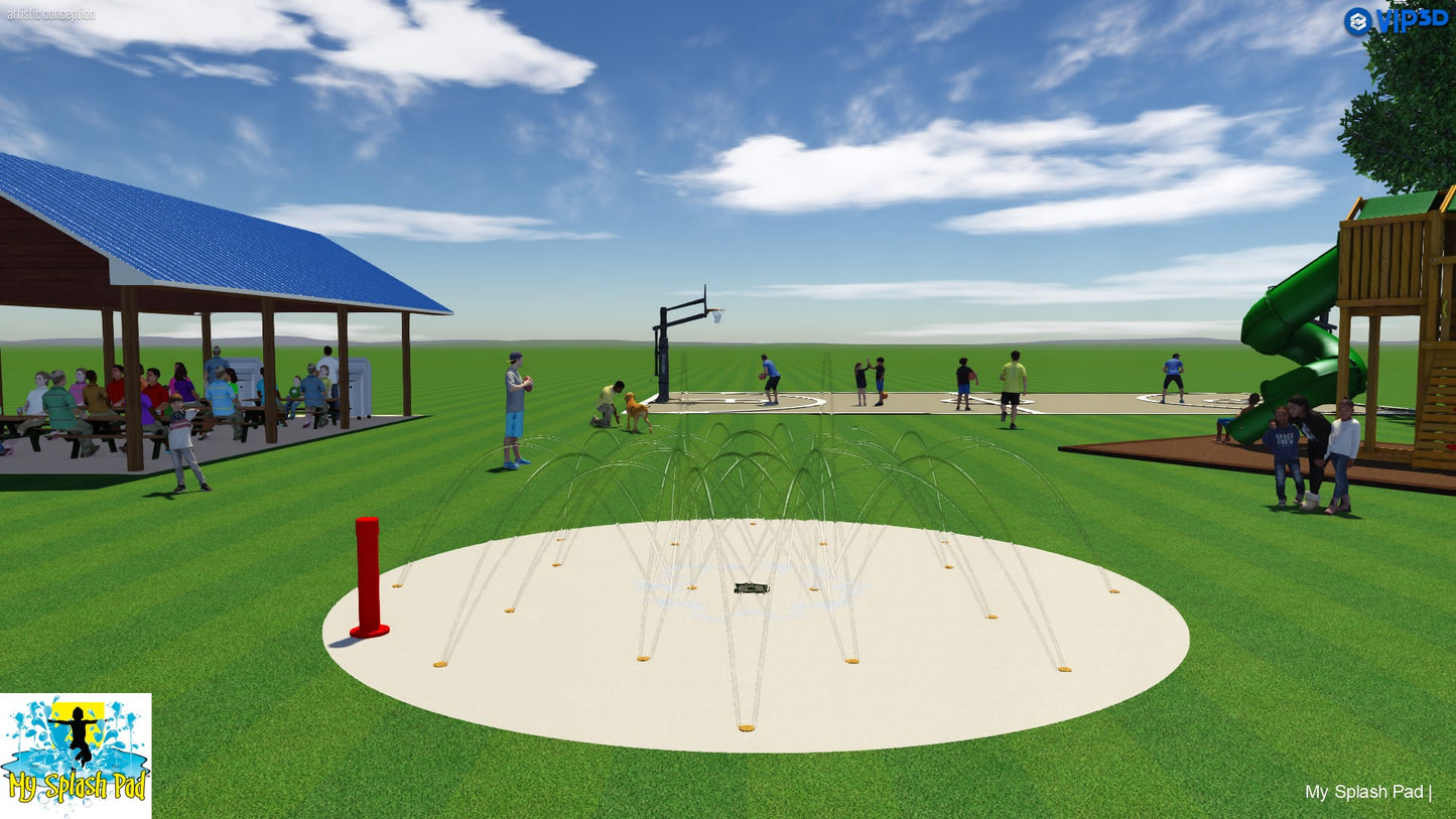 My Splash Pad 18 Nozzle Fresh Water To Drain Kit