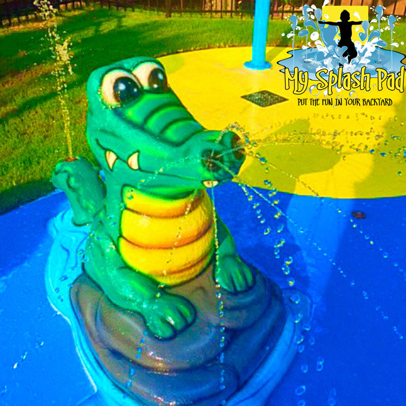 My Splash Pad Gator Water Play Features
