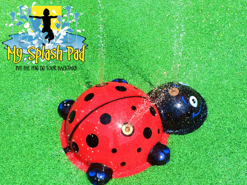 My Splash Pad Ladybug Water Play Features