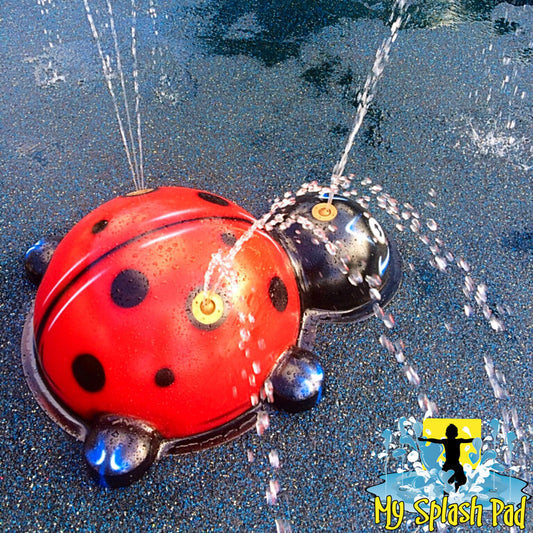 My Splash Pad Ladybug Water Play Features