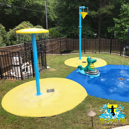 My Splash Pad Umbrella Water Play Features